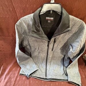 Kirkland Signature Heather Gray Women’s Full-Zip Utility Jacket